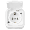 Bylectrica Розетка 1-местная ОУ с заземляющим контактом IP54, серия ПРАЛЕСКА АКВА, РА16-297