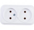 Bylectrica Розетка 2-местная ОУ, серия ВАРИАНТ, РА16-0141