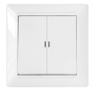 Bylectrica Выключатель 2-клавишный СУ с подсветкой, серия СТИЛЬ, С510-815