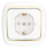 Bylectrica Розетка 1-местная СУ с заземляющим контактом со шторкой, серия ГАРМОНИЯ ЛЮКС, РС16-268 з