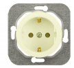Bylectrica Механизм розетки 1-местной СУ с заземляющим контактом, серия ПРОВАНС, РС16-1402 шампань