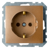 Bylectrica Механизм розетки с заземляющим контактом, серия СТИЛЬ, РС16-525 бронза