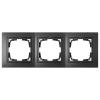 Bylectrica Рамка 3-х местная, серия УЮТ, ЮЛИГ.735212.281-40 графит