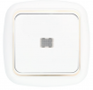 Bylectrica Выключатель 1-клавишная, скрытая установка 10А с подсветкой, серия ГАРМОНИЯ ЛЮКС, С110-206 з