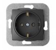 Bylectrica Механизм розетки с заземляющим контактом, серия УЮТ, РС16-530 графит