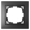 Bylectrica Рамка 1-х местная, серия УЮТ, ЮЛИГ.735212.275-40 графит