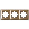 Bylectrica Рамка 3-х местная, серия СТИЛЬ, ЮЛИГ.735212.216 бронза