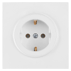 Bylectrica Розетка 1-местная СУ с заземляющим контактом, серия ПРОВАНС квадрат, РС16-0302