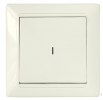 Bylectrica Выключатель 1-клавишный СУ с подсветкой, серия СТИЛЬ, С110-813 бежевый