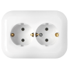 Bylectrica Розетка 2-местная СУ с заземляющим контактом, серия ГАРМОНИЯ, РС16-239