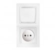 Bylectrica Блок 1 выключатель + розетка скрытой установки, серия УЮТ, В-РЦ-726