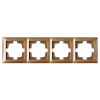 Bylectrica Рамка 4-х местная, серия СТИЛЬ, ЮЛИГ.735212.217 бронза