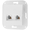 Bylectrica Механизм розетки телефонной 2 гнезда, серия УЮТ, ТР24-055