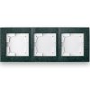 Bylectrica Рамка 3-х местная, серия СТИЛЬ-ЭЛИТ, ЮЛИГ.686251.113 малахит