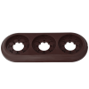 Bylectrica Рамка 3-местная, серия РЕТРО, ЮЛИГ.735212.472 шоколад