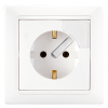 Bylectrica Розетка 1-местная СУ с заземляющим контактом с выталкивателем вилки, серия СТИЛЬ, РС16-368