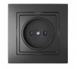 Bylectrica Розетка 1-местная СУ, серия УЮТ, РС16-344 графит