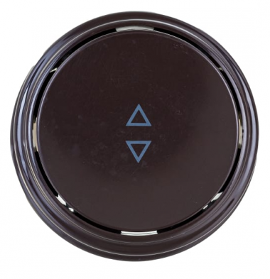 Фотография товара 'Bylectrica Выключатель 1-клавишный проходной (10А) ОУ, серия РЕТРО, А610-2261 шоколад'