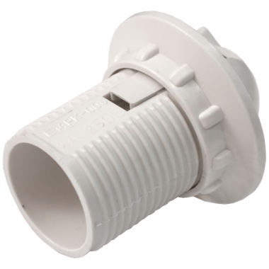 Фотография товара 'Bylectrica Патрон Е14 с резьбой и абажурным кольцом, пластмассовый, Е14РК-006'