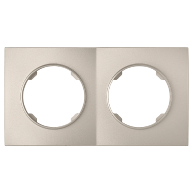 Фотография товара 'Bylectrica Рамка 2-х местная, квадрат серия ПРОВАНС квадрат, ЮЛИГ.735212.498 шампань'