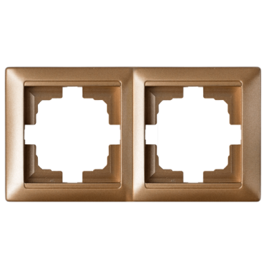 Фотография товара 'Bylectrica Рамка 2-х местная, серия СТИЛЬ, ЮЛИГ.735212.215 бронза'