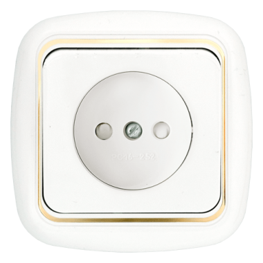 Фотография товара 'Bylectrica Розетка 1-местная СУ со шторками, серия ГАРМОНИЯ ЛЮКС, РС16-267 з'