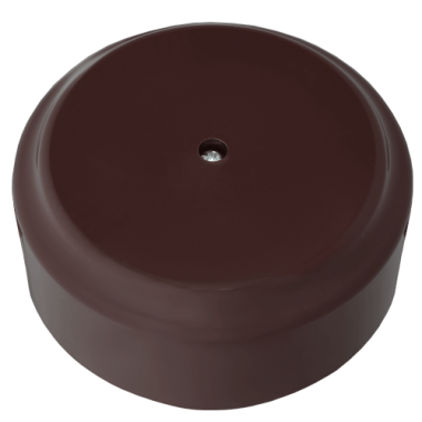 Фотография товара 'Bylectrica Монтажная коробка 80, ОУ без сальников, серия РЕТРО, КМ-450 шоколад'