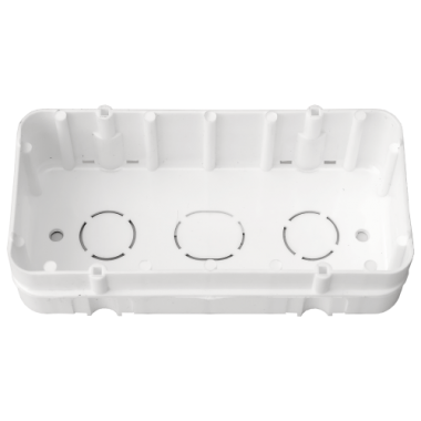 Фотография товара 'Bylectrica Коробка для 2-х местной рамочно-узловой сборки (для бетона и кирпича, 130х67х35 мм), К-211'