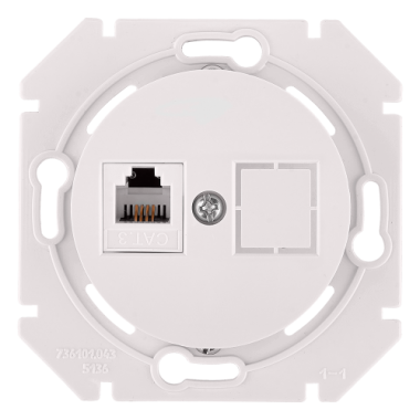 Фотография товара 'Bylectrica Механизм телефонной розетки 1-местной, СУ, серия ПРОВАНС, ТР4-6301 перламутр'