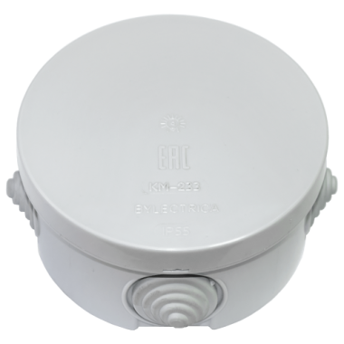 Фотография товара 'Bylectrica Коробка монтажная при открытой разводке IP55, КМ-233'