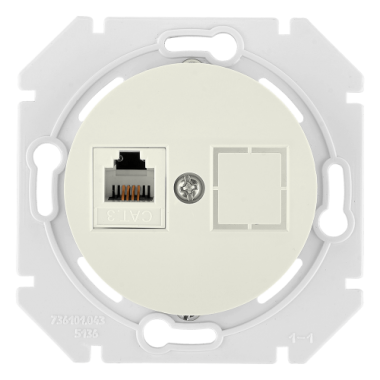 Фотография товара 'Bylectrica Механизм телефонной розетки 1-местной, СУ, серия ПРОВАНС, ТР4-6301 бежевый'
