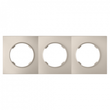 Фотография товара 'Bylectrica Рамка 3-х местная, квадрат серия ПРОВАНС квадрат, ЮЛИГ.735212.500 шампань'