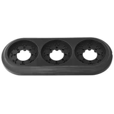 Фотография товара 'Bylectrica Рамка 3-местная, серия РЕТРО, ЮЛИГ.735212.472 черный'