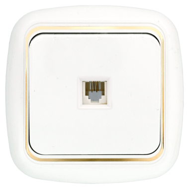 Фотография товара 'Bylectrica Розетка телефонная, серия ГАРМОНИЯ ЛЮКС, ТР4-023 з'