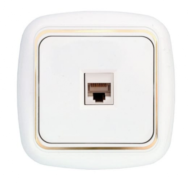 Фотография товара 'Bylectrica Розетка компьютерная, серия ГАРМОНИЯ ЛЮКС, РК18-001 з'