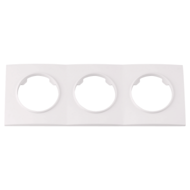 Фотография товара 'Bylectrica Рамка 3-х местная, квадрат серия ПРОВАНС квадрат, ЮЛИГ.735212.500 перламутр'