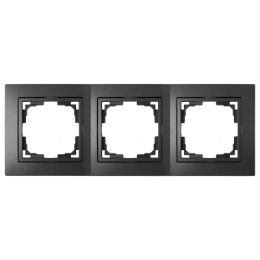 Фотография товара 'Bylectrica Рамка 3-х местная, серия УЮТ, ЮЛИГ.735212.281-40 графит'