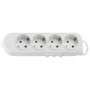 Фотография товара 'Bylectrica Розетка переносная 4-местная с суппортом, Р16-9182'