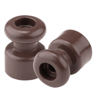 Фотография товара 'Bylectrica Изолятор для витых проводов (уп.10шт.), серия РЕТРО, ЮЛИГ.757522.014 шоколад'