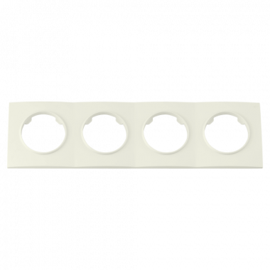 Фотография товара 'Bylectrica Рамка 4-х местная, квадрат серия ПРОВАНС квадрат, ЮЛИГ.735212.502 бежевый'