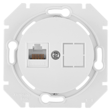 Фотография товара 'Bylectrica Механизм компьютерной розетки 1-местной кат 6е, СУ, серия ПРОВАНС, РК18-6311'