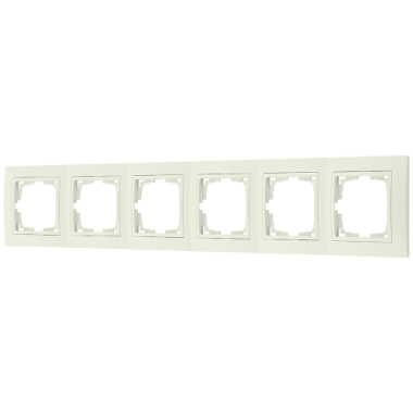 Фотография товара 'Bylectrica Рамка 6-х местная (с несъемной декор. вставкой), серия УЮТ, ЮЛИГ.735212.284-40бежевый'