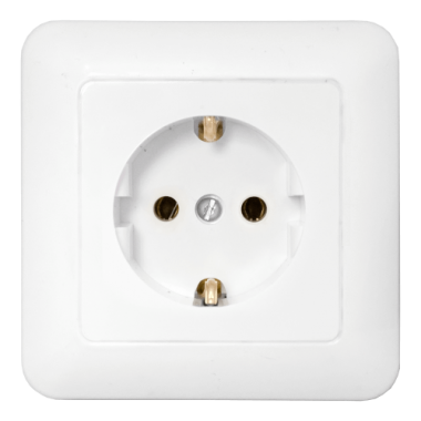 Фотография товара 'Bylectrica Розетка 1-местная СУ с заземляющим контактом, серия ПАРИТЕТ, РС16-300'