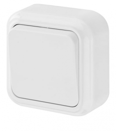 Фотография товара 'Bylectrica Выключатель 1-клавишный ОУ (6 А), серия ПРАЛЕСКА, А16-131'