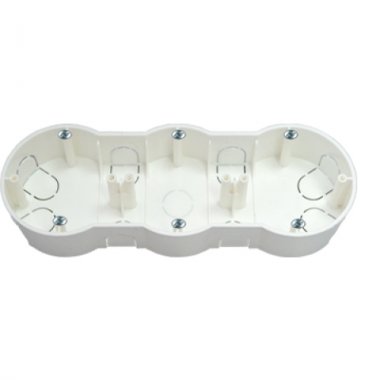 Фотография товара 'Bylectrica Коробка для 3-х местной рамочно-узловой сборки с винтами, К-221 исп.1'