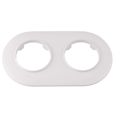 Фотография товара 'Bylectrica Рамка 2-х местная, круг, серия ПРОВАНС круг, ЮЛИГ.735212.499 перламутр'