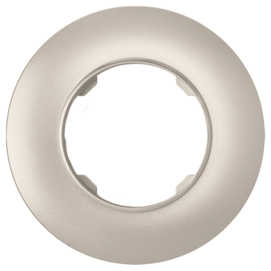 Фотография товара 'Bylectrica Рамка 1-х местная, круг, серия ПРОВАНС круг, ЮЛИГ.735212.494 шампань'