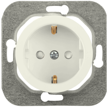 Фотография товара 'Bylectrica Механизм розетки 1-местной СУ с заземляющим контактом со шторкой, серия ПРОВАНС, РС16-1406 бежевый'