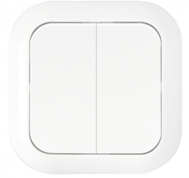 Фотография товара 'Bylectrica Выключатель 2-клавишный СУ IP44, серия ГАРМОНИЯ, С510-819'