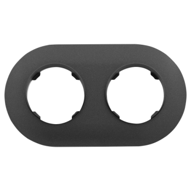 Фотография товара 'Bylectrica Рамка 2-х местная, круг, серия ПРОВАНС круг, ЮЛИГ.735212.499 графит'